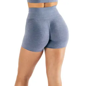Celana pendek Fitness, celana Tri Fitness tanpa kelim, celana pendek Yoga Set Gym wanita
