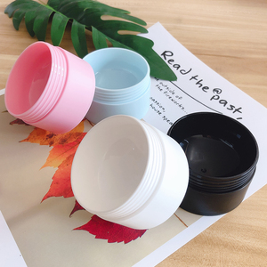 15g 20g 30g 50g Wadah Kosmetik Kosong Lucu Berwarna-warni untuk Krim Perawatan Kulit, Stoples Plastik PP dengan Tutup Ulir Putih Biru Pink Hitam - Product Image 4