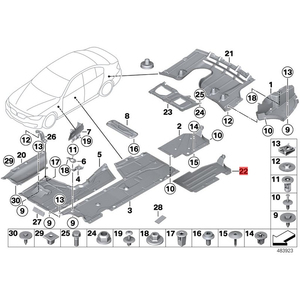 Embellecedor de extensión de parachoques trasero del lado derecho para <span class=keywords><strong>BMW</strong></span> Serie 3 F35 LCI [330LiX] 2015-2018 51717289702 - Product Image 2