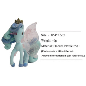 Figurine d'<span class=keywords><strong>action</strong></span> de licorne floquée, figurine de cheval promotionnelle, motif papillon, cheval, loisirs pour enfants à collectionner - Product Image 3