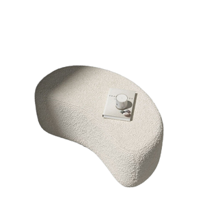 Muebles de Boucle de lujo de estilo moderno Americano, diseño de otomón de terciopelo, Banco de extremo de cama, sala de estar, dormitorio al aire libre, cambio de zapatos - Product Image 1
