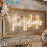 Drop Shipping No MOQ Most Popular Customized Acrylic Neon Led Advertising Sign for Christmas Decoration