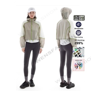 Chaqueta Cortavientos con Capucha para Mujer, Protección UV, Transpirable, para Exteriores, Pedidos al por Mayor, UPF50 y Protección Anti-UV - Product Image 2
