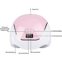 Lampu Kuku UV 120W Laris Manis, 4 Pengaturan Timer, 405nm Panjang Gelombang Ganda, Alas Lepas Pasang, Sensor Inframerah Pintar, Lampu LED UV