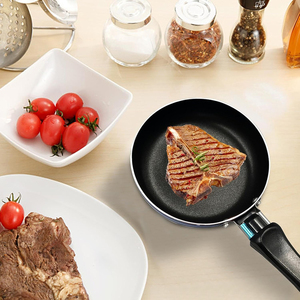 Poêle à frire antiadhésive avec poignée en bakélite, ustensile de cuisine en aluminium, mini-poêle antiadhésive - Product Image 6