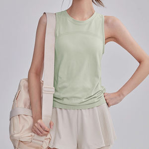 T-shirt de sport d'été pour femmes, col rond, sans manches, séchage rapide, respirant, pour fitness, Pilates, entraînement, marathon - Product Image 5