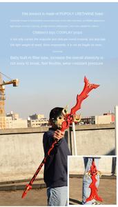 Lanza de Juguete Realista de Espuma de PU de 47.24'', Suave, Resistente, Ligera y Flexible, Accesorios de Cosplay, Lanza de Serpiente, Espada de Juguete, Venta al por Mayor de Fábrica - Product Image 3