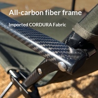 Chaise pliante Areffa en nylon et fibre de carbone - Ultra-légère et portable pour le camping, la randonnée, la pêche, la plage, les pique-niques, l'utilisation en extérieur