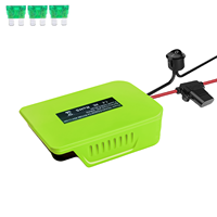 Adaptateur de roue d'alimentation pour batterie au lithium Ryobi 40V avec fusible et interrupteur, convertisseur d'adaptateur de batterie d'alimentation sécurisé à fil de calibre 14 pour bricolage