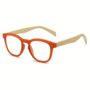 2025 Fashion Unisex <b>Spring</b> <b>Hinge</b> Anti Blue Light Presbyopia Glasses Wooden Frame Reading Glasses - Product Image 4