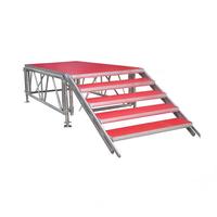 Plateforme de scène portable extérieure en alliage d'aluminium certifiée TUV, légère, durable, capacité de charge de 750 kg (1653 lb)