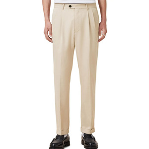 Pantalones <span class=keywords><strong>de</strong></span> traje rectos <span class=keywords><strong>de</strong></span> negocios formales para <span class=keywords><strong>hombre</strong></span> Pantalones <span class=keywords><strong>de</strong></span> mezcla <span class=keywords><strong>de</strong></span> LICRA <span class=keywords><strong>de</strong></span> rayón poliéster <span class=keywords><strong>dobladillo</strong></span> puño plisado servicio OEM - Product Image 1