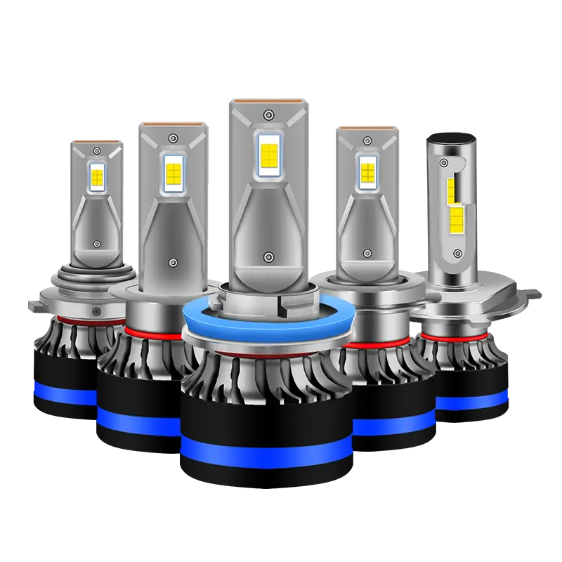 Upgraded Led Headlight bulb A1 60W 10000 Lumen H8 H9 H7 H4 H1 H3 9005 9006 9012 Auto Car led Xenon Lights