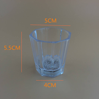 Verres à shot en plastique LED clignotants, vente en gros, 2 oz, verres à shot lumineux, gobelets LED clignotants pour fournitures de fête, mariage, bar