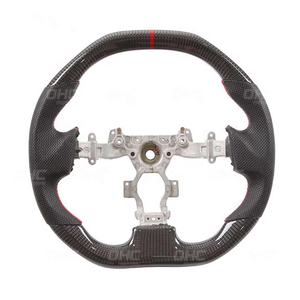 OHC Motors-Volante de fibra de carbono 100% REAL para coche, volante de escape de fondo plano para Nissan <span class=keywords><strong>GTR</strong></span> <span class=keywords><strong>R35</strong></span> r 35 - Product Image 1