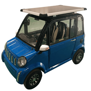 Vente en gros d'usine, mini-voiture électrique à 4 roues, 2 portes, 4 places, avec moteur haute puissance, charge rapide, panneau solaire - Product Image 1