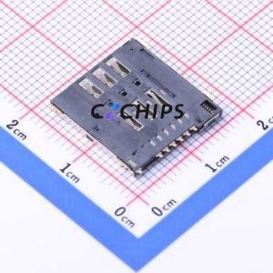 K-DYX-011 SIM Card Connector SMD Connector ( Card Type: Micro SIM Card )( Body Max Height: 1.5mm ) - Product Image 2