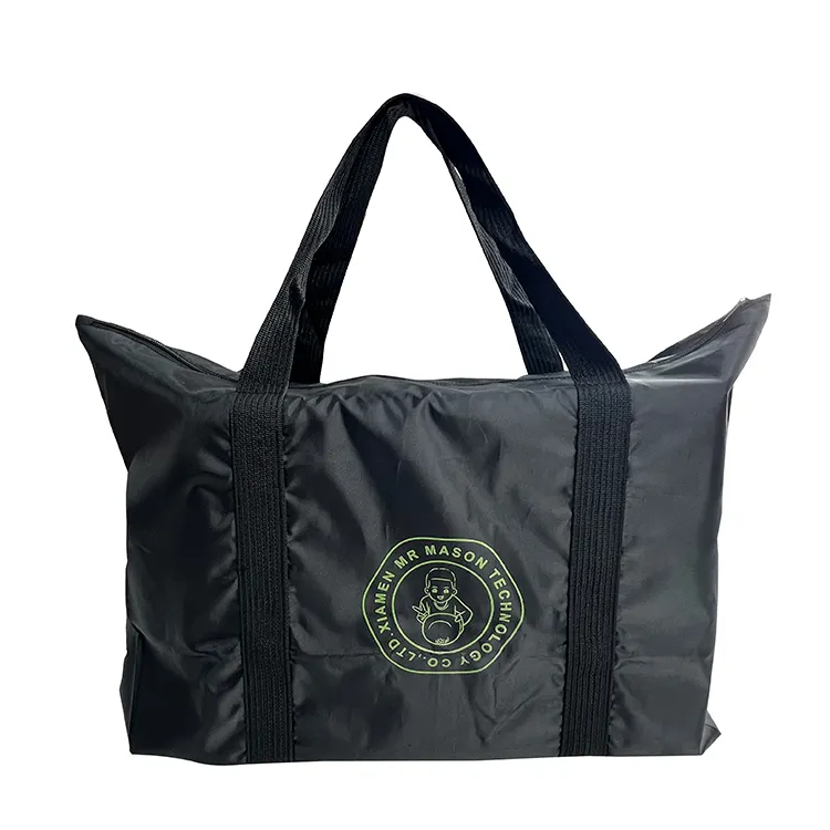 Wholesale Custom Beautiful Logo Print Reusable Rpet Foldable Shopping Bag