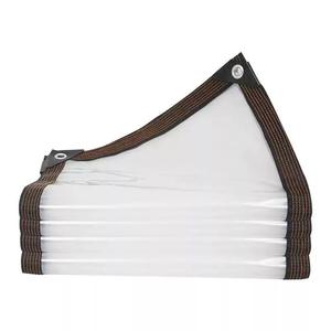 Bâche transparente en PE imperméable avec œillets pour serre, patio, balcon, protection contre la pluie et la poussière - Product Image 5
