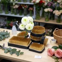 Kenzan Baja Tahan Karat untuk Ikebana Jepang, Alat Pengaturan Bunga Profesional, Dekorasi Pernikahan, Perlengkapan Kerajinan