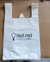 Sacs en PE recyclables avec poignées pour t-shirts, personnalisables avec logo, certifiés ISO9001, pour supermarchés et expositions - Vente en gros