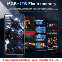 Téléphones mobiles GT30 16 Go + 1 To Android 15 7,3 pouces 2026 – Dernière version mondiale avec écran plein et mémoire flash grand format