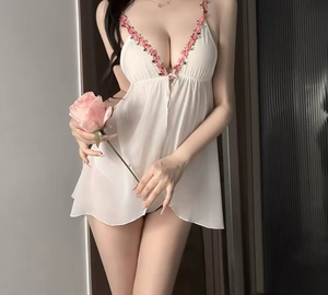 <span class=keywords><strong>Tenue</strong></span> <span class=keywords><strong>sexy</strong></span> en dentelle florale en gaze, séduisante, soluble dans l'eau, <span class=keywords><strong>petite</strong></span> fleur, pure passion et désir - Product Image 3