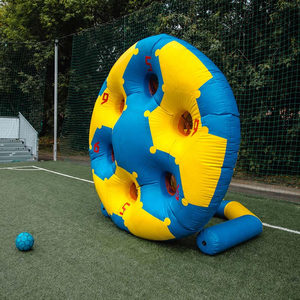 Blau-Gelbes Aufblasbares Fußball-Dartscheiben-Set, Aufblasbare Fußball-Zielscheibe für Trainingsspiele - Product Image 2