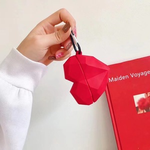 Lumei forme personnalisée protéger étui pour airpod diamant <span class=keywords><strong>coeur</strong></span> 3d forme écouteur protéger étui couverture en gros - Product Image 2