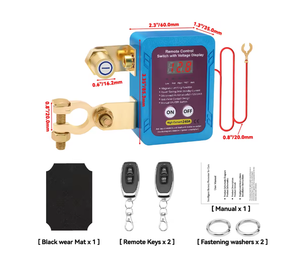 Interruttore 240A 12V con Telecomando per Disconnessione Batteria con Display LED di Tensione Interruttore <span class=keywords><strong>Automatico</strong></span> di Spegnimento - Product Image 5