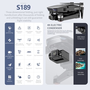 <span class=keywords><strong>2020</strong></span> nouveau S189 Pro 5G WIFI FPV Brushless pliant GPS RC Drones avec caméra 4K et Gps Profesionales EIS cardan Anti-tremblement - Product Image 3
