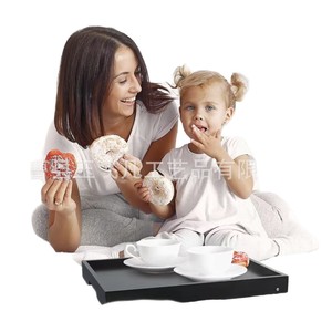 Yu Feifan Bamboo Breakfast <b>Tray</b> Rectangle Foldable <b>Storage</b> <b>Tray</b> For Home Use With One Compartment - Product Image 1