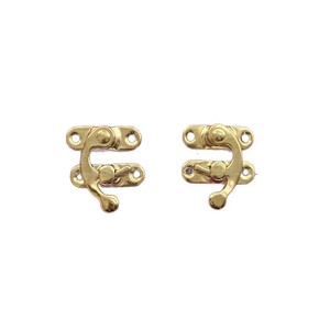 Serrure de meuble en acier au carbone 27 mm x 33 mm, fermoir de tiroir traditionnel sans clé - Product Image 5