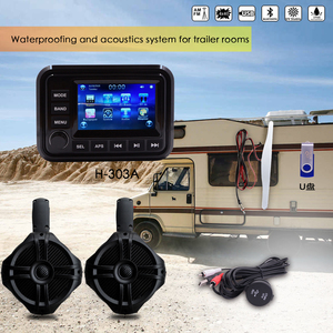 Marine Digital Media 303A Marine <b>Stereo</b> <b>System</b> With 5" TFT Touch Screen + 6.5" 4-Way Speakers Original - Product Image 3