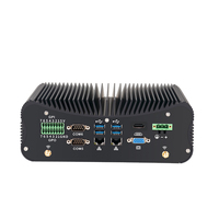 Ucuz Endüstriyel Bilgisayar Desteği I3 I5 I7 4. - 13. Nesil CPU 2 LAN 6 COM Win10 Win11 Linux Fansız X86 Mini PC