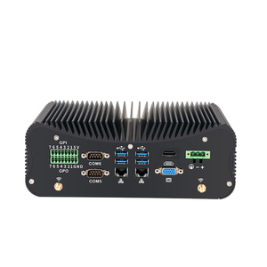 Mini PC Industrial Económico con Soporte <span class=keywords><strong>para</strong></span> CPU I3 I5 I7 <span class=keywords><strong>de</strong></span> 4ª a 13ª Generación, 2 LAN, 6 COM, Win10, Win11, Linux, Sin Ventilador, X86 - Product Image 5