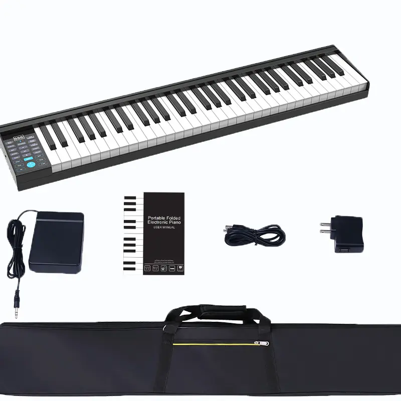 Konix Electronic Cheapest Piano Keyboard Use Battery Music Piano Keyboard Professional Mid 61 Keys Musical Instrument