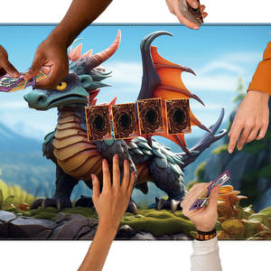 Tapis de souris doux et écologique prix d'usine tapis de bureau lavable en caoutchouc antidérapant bord cousu tapis de jeu de cartes étanche disponible - Product Image 5