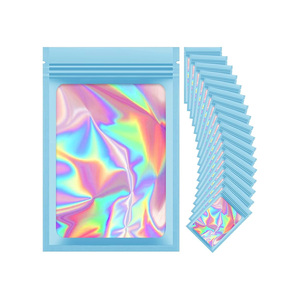 Bolsas Holográficas Creativas de Mylar para Almacenamiento de Alimentos, Diseño Reutilizable y Duradero, Perfectas para Refrigerios, Café y Tareas Diarias de Empaquetado - Product Image 1