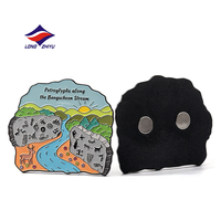 Imán de nevera personalizado de aleación de zinc con mapa de parque, fabricado por Longzhiyu con 20 años de experiencia, ideal para regalos coleccionables de viaje.