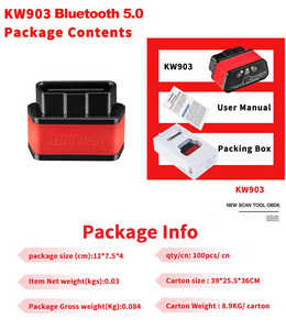 KONNWEI KW903 Original Factory 16 PIN OBDII Interface ELM327 for Bluetooth 5.0 Code Reader EOBD Scanner <strong>3</strong> Year Warranty V1.5 Ver - Product Image 4