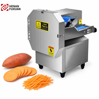 Industriële fruit- en groentesnijmachine, automatische snijder voor aardappelchips en -reepjes
