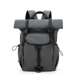 Custom Europe Expansion: Large-capacity Roll-top Travel <b>Backpack</b>, Short-trip Roll-top Shoulder Bag - Product Image 1