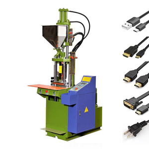 Micro small mini desktop vertical 45g 3 pin plug USB cable tie making plastic mold mould moulding injection molding machine