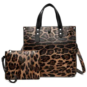 Bags Handbag Shoulder Handbags for Women Lady Wholesale Supplier Designer Leather Ladies Hand Totes Custom Pu Leopard Tote Bag