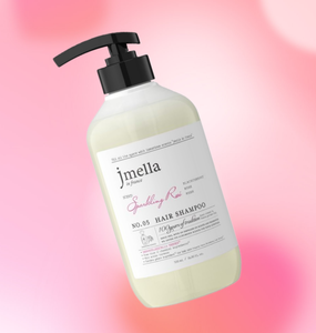 JMELLA France Sparkling Rose Hair Shampoo 500ml, refrescante para el cuero cabelludo, purifica en profundidad, equilibra la grasa, para cuero cabelludo seco y con picazón, fortalece - Product Image 1