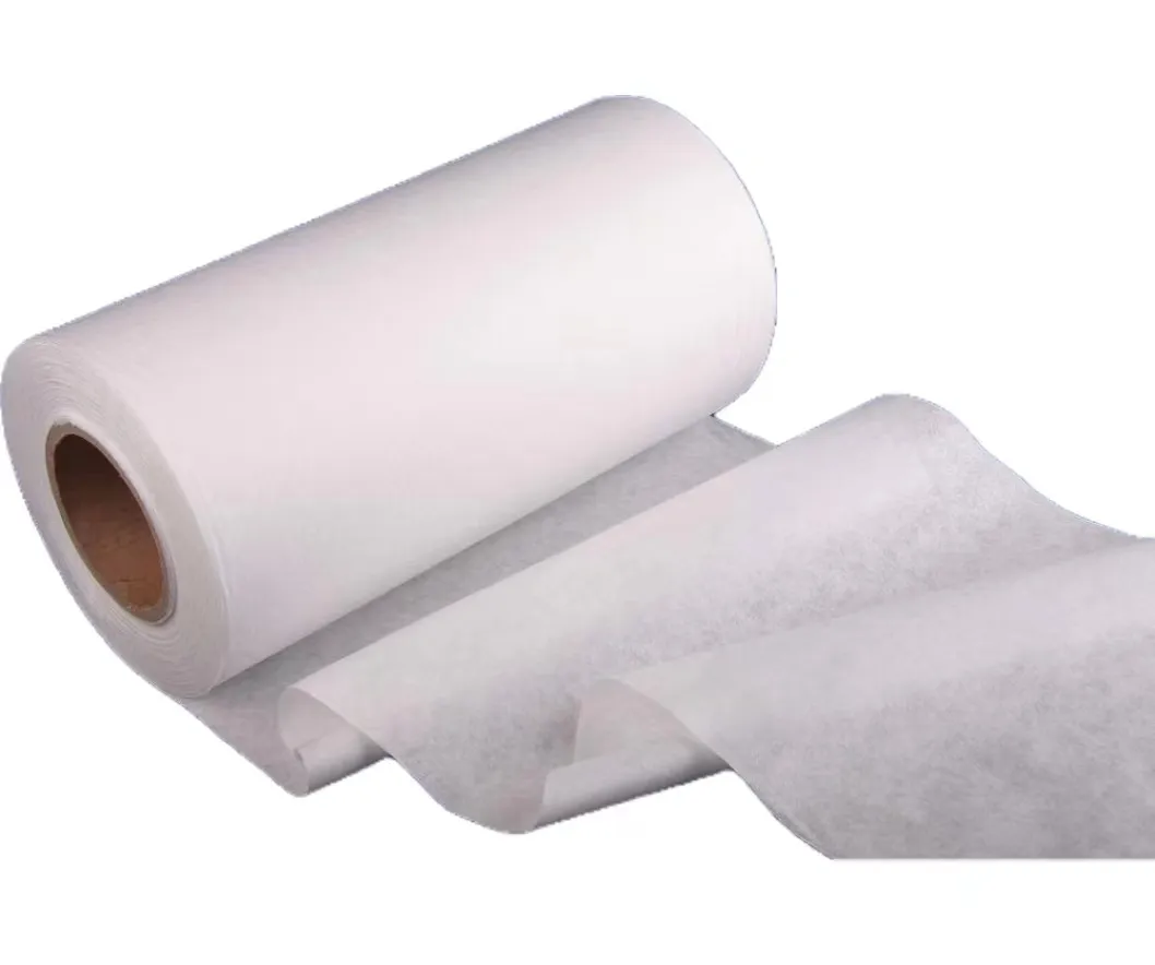 10% viscose 90% polyester spunlace vải ướt khăn lau sử dụng spunlace không dệt vải cho cấp thực phẩm dùng một lần khăn lau ướt