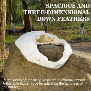 Kedi/köpek taşıyıcı küçük orta kediler için yavru 15 Lbs kadar rahat konfor taşıyıcı beyaz kedi çantası evcil hayvan taşıyıcı bakım için - Product Image 3