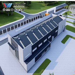 Bâtiment de bureaux en acier pour l'administration des parcs industriels et la réception des locataires avec structure en acier préfabriquée en profil H - Product Image 1