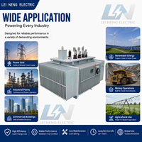 Transformateur d'extérieur triphasé Leineng 1600 kVA 50/60 Hz, bobinage en cuivre 33 kV, soupape de vidange d'huile incluse, préfabriqué